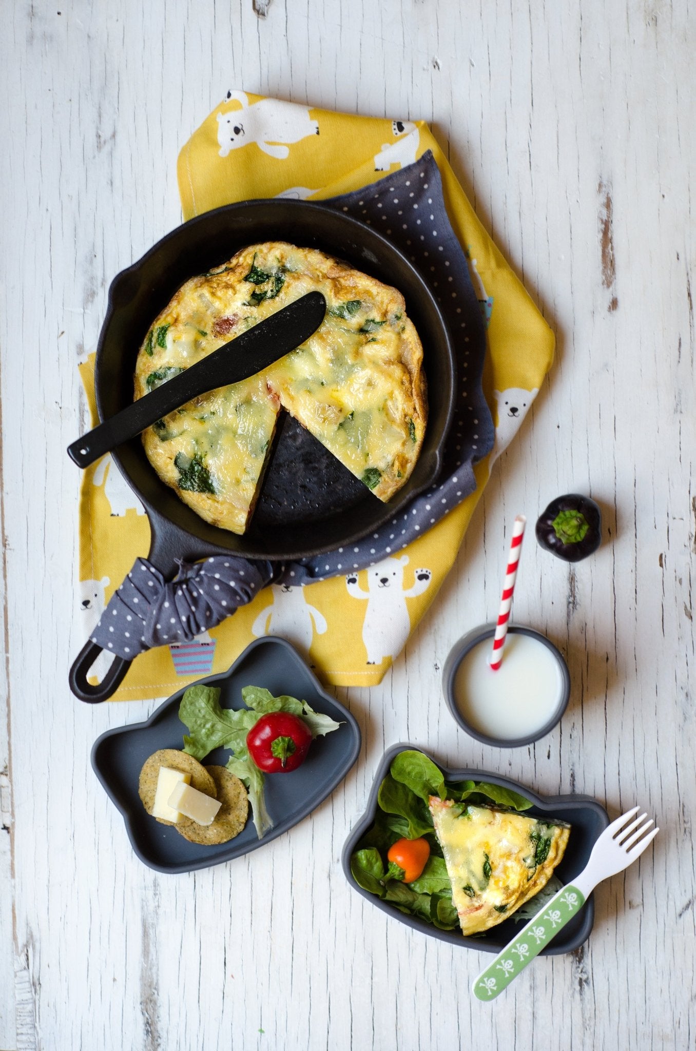 Spinach Tomato Frittata Eggs 🥚 for Toddlers