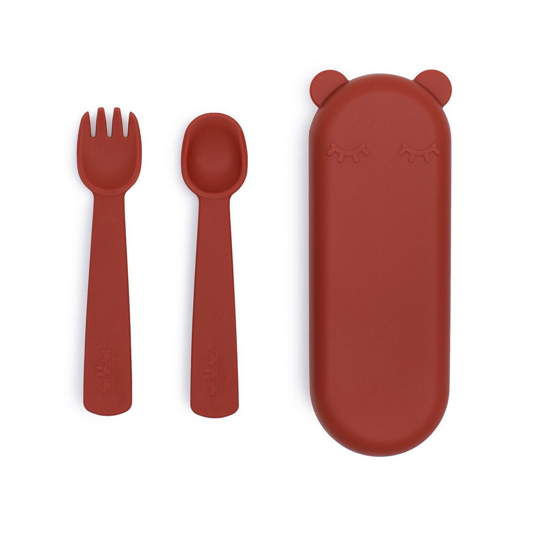 Bundle of 2 Feedie® Fork & Spoon Sets - Rust & Powder Pink