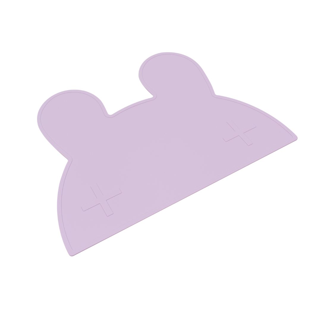 Silicone bunny kids placemat in the shade lilac