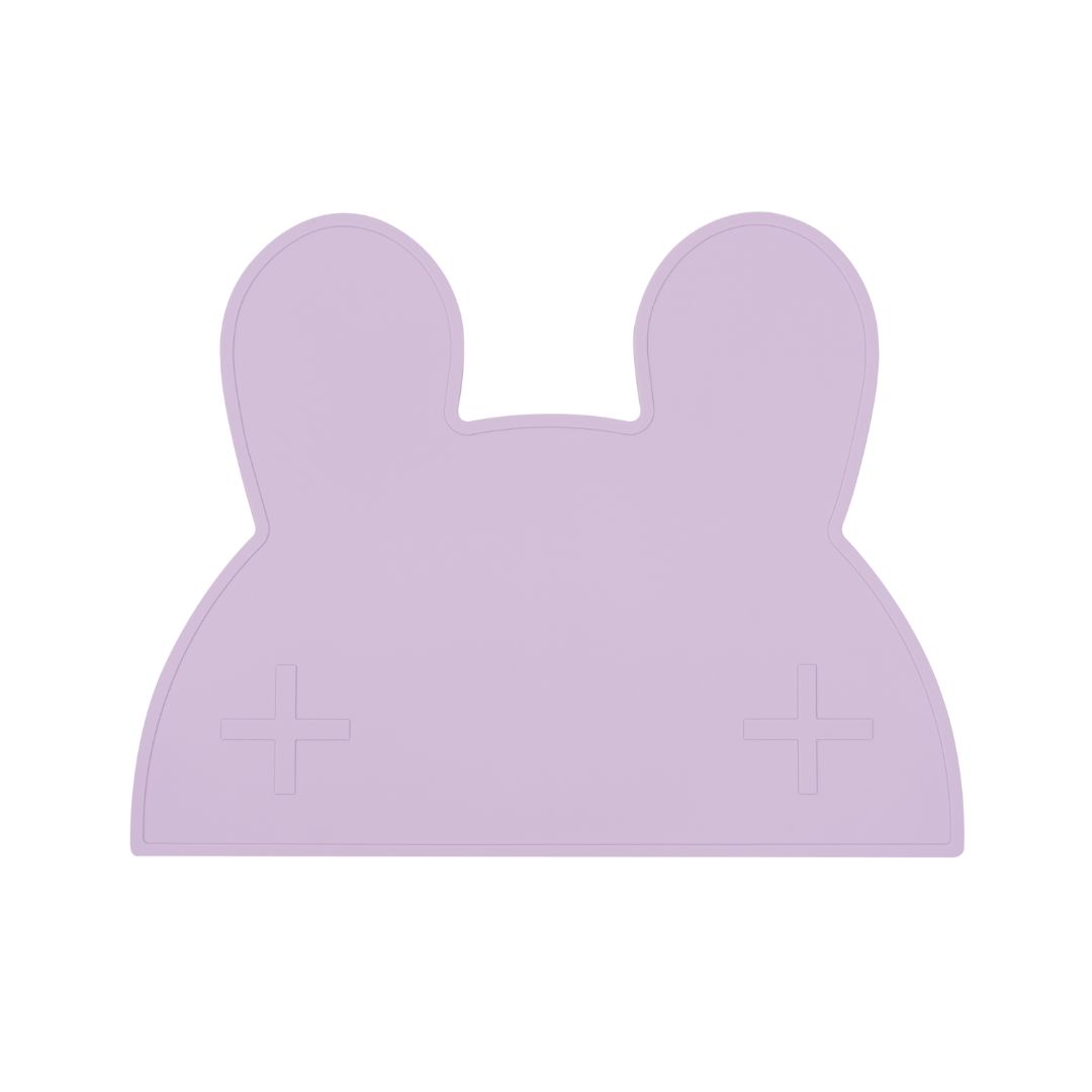 Silicone bunny kids placemat in the shade lilac