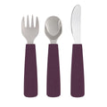 Toddler Cutlery Set in Plum