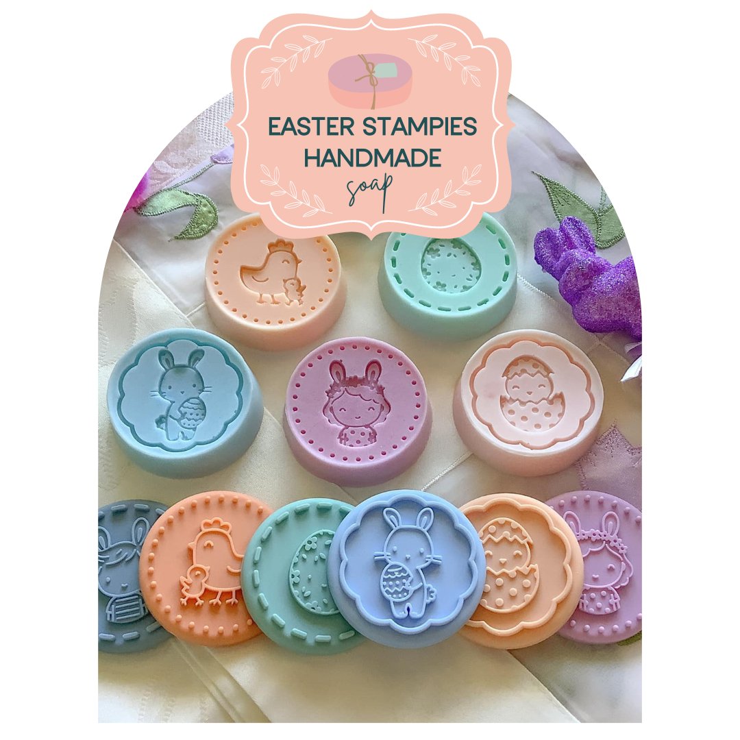 Dance Your Way to Beautiful Soap Bars with Easter Stampies from We Might Be Tiny! 🫧