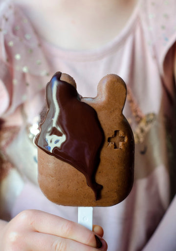 Delicious Chocolate and Peanut Butter Cup ice pops