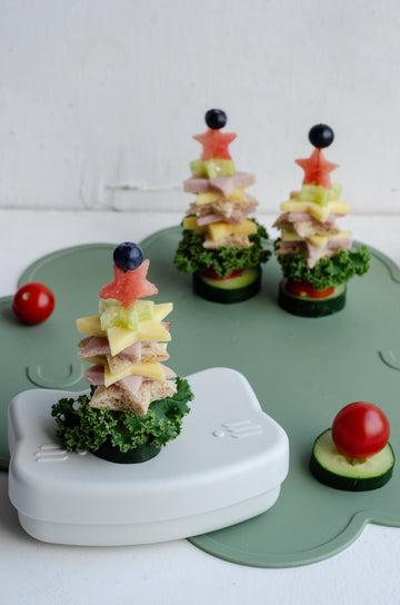 Christmas Ham and Cheese Star Trees