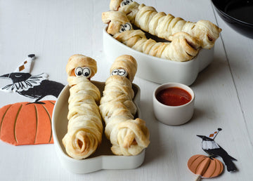 Halloween Sausage Mummies