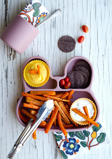 Roast Carrot Sticks and Creamy Dip