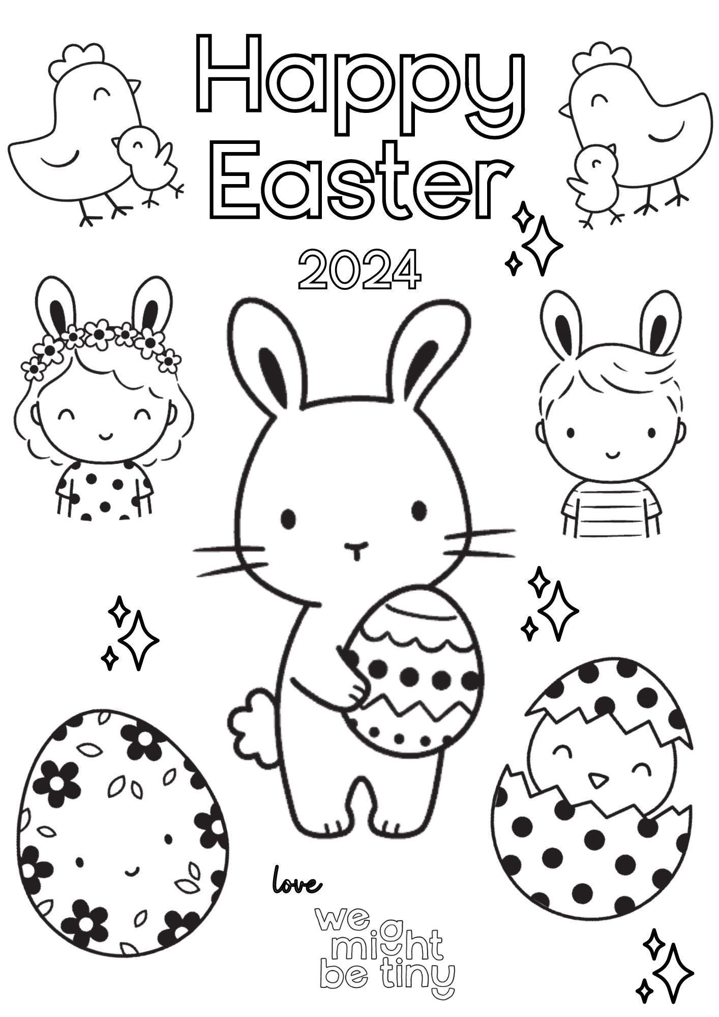 Hoppy Easter Fun: Download Our Free Easter Colouring Sheet!