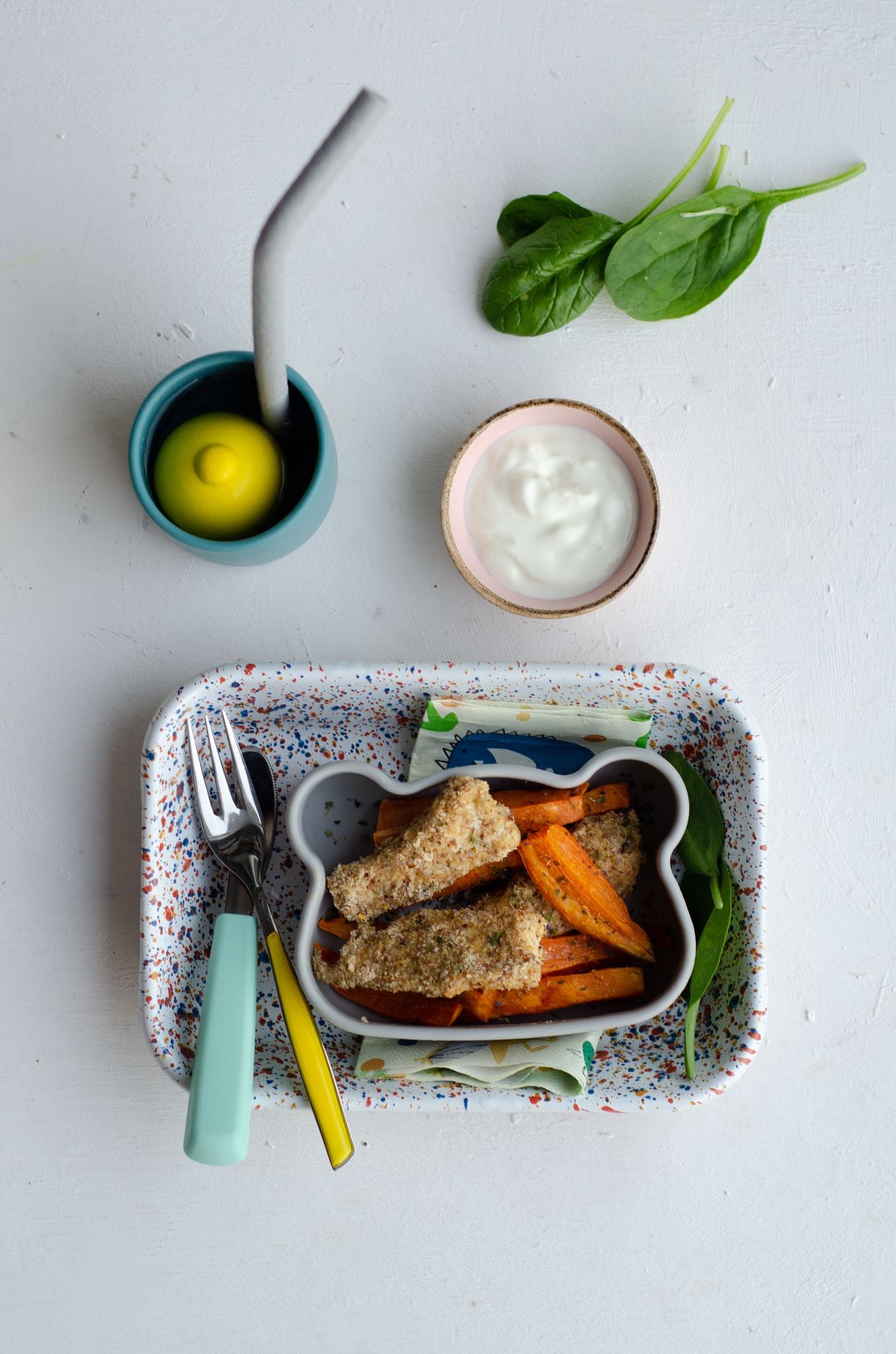 Homemade fish fingers