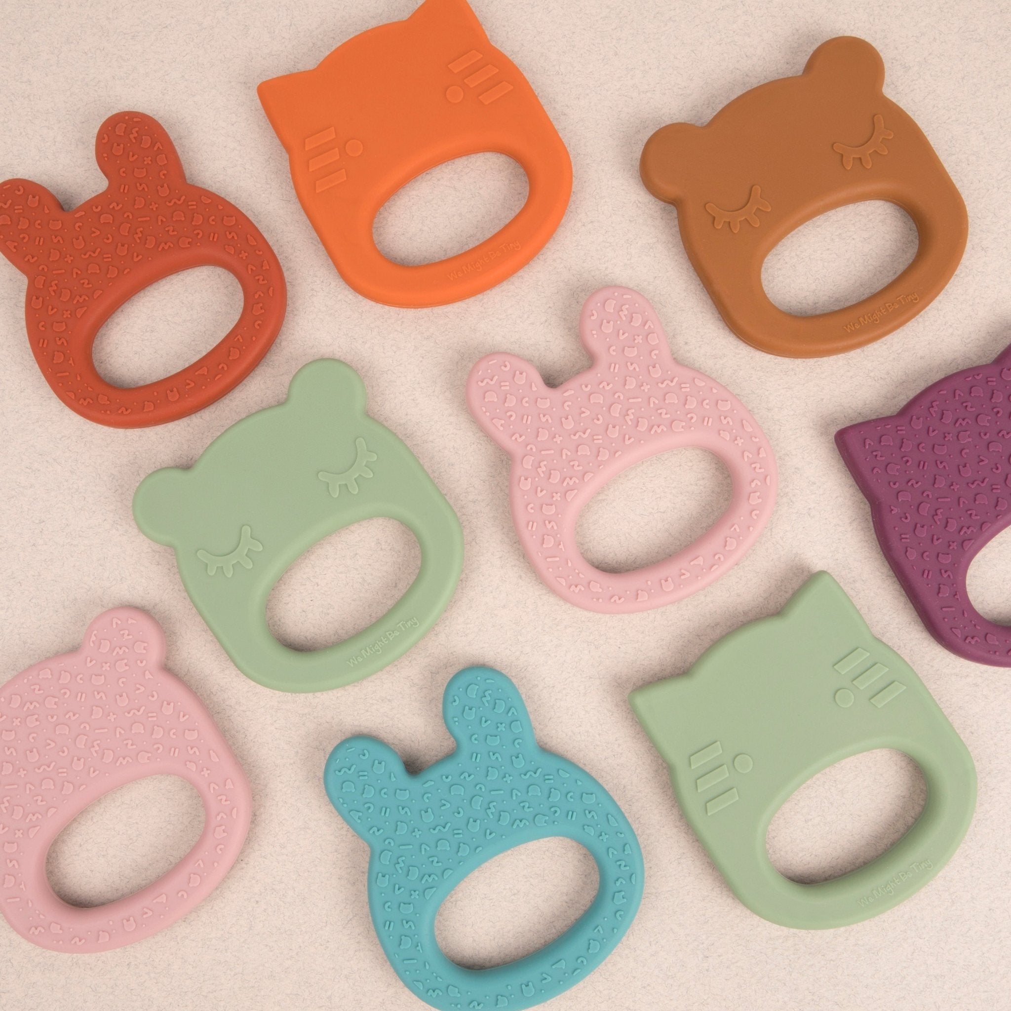 we might be tiny launch silicone teething ring