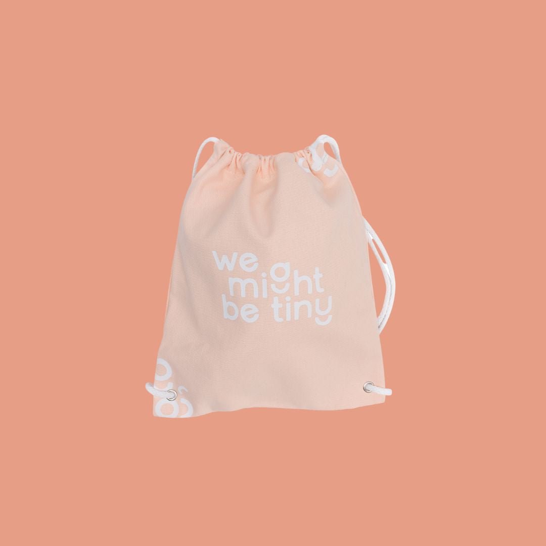 We Might Be Tiny Drawstring Bag - We Might Be Tiny