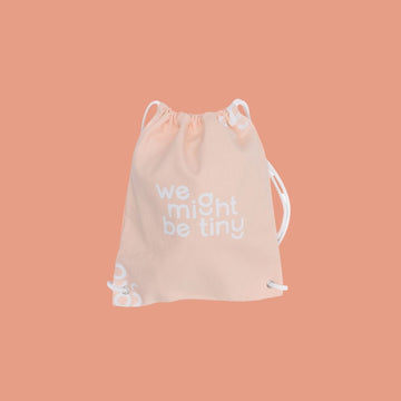 We Might Be Tiny Drawstring Bag - We Might Be Tiny
