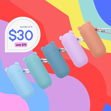 Bundle of 5 Keepie Travel Straws