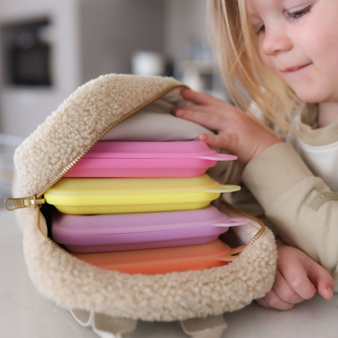 Sandwich Pouches – Purple & Tangerine