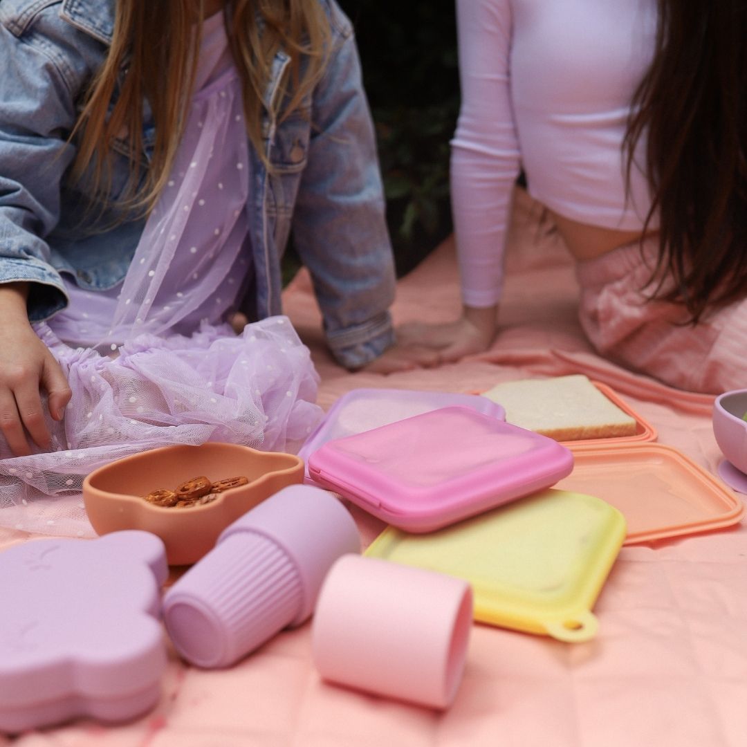 Sandwich Pouches – Fuchsia & Lemon