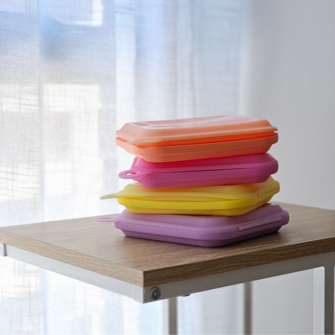 Sandwich Pouches – Fuchsia & Lemon