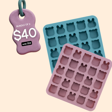 Bundle of 2 Freeze & Bake Mini Poddies® - Blue Dusk + Dusty Rose