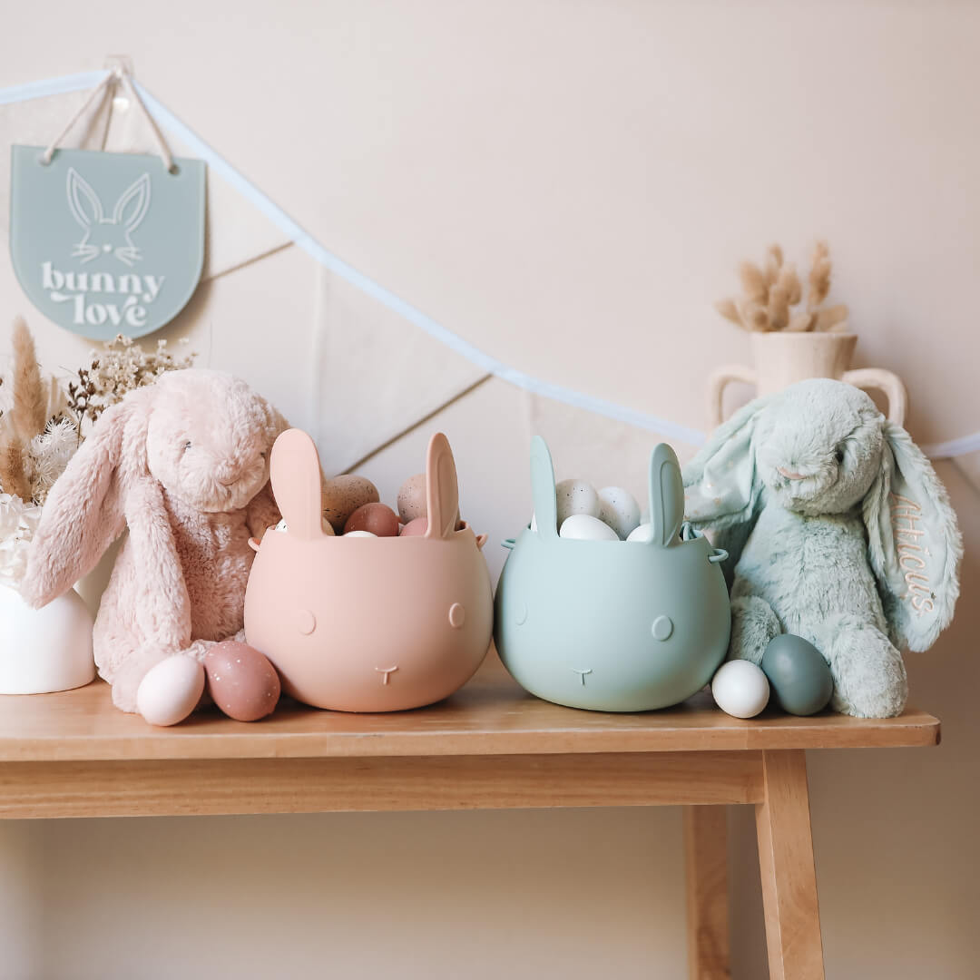 Easter Bunny Basket - Blush