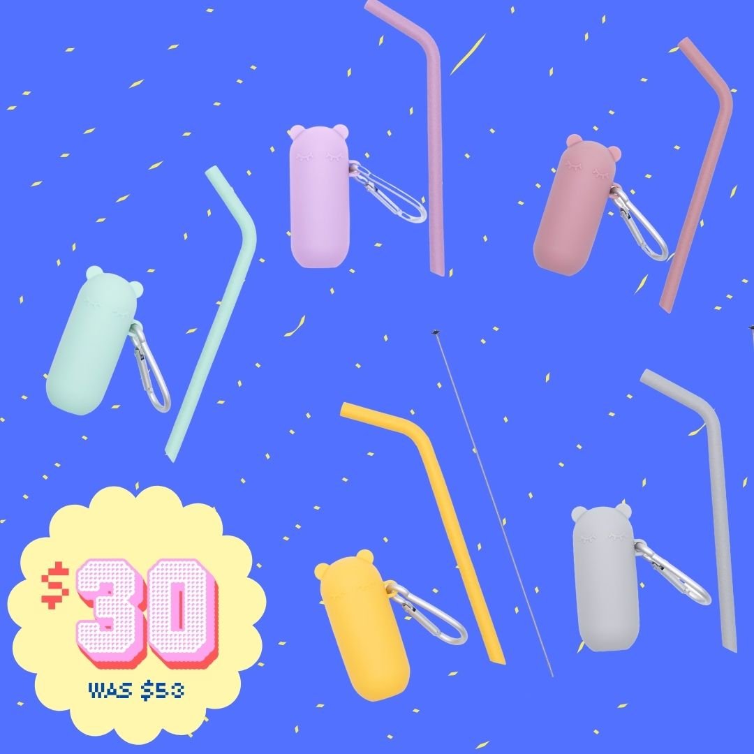 Set of 5 Keepie Travel Straws