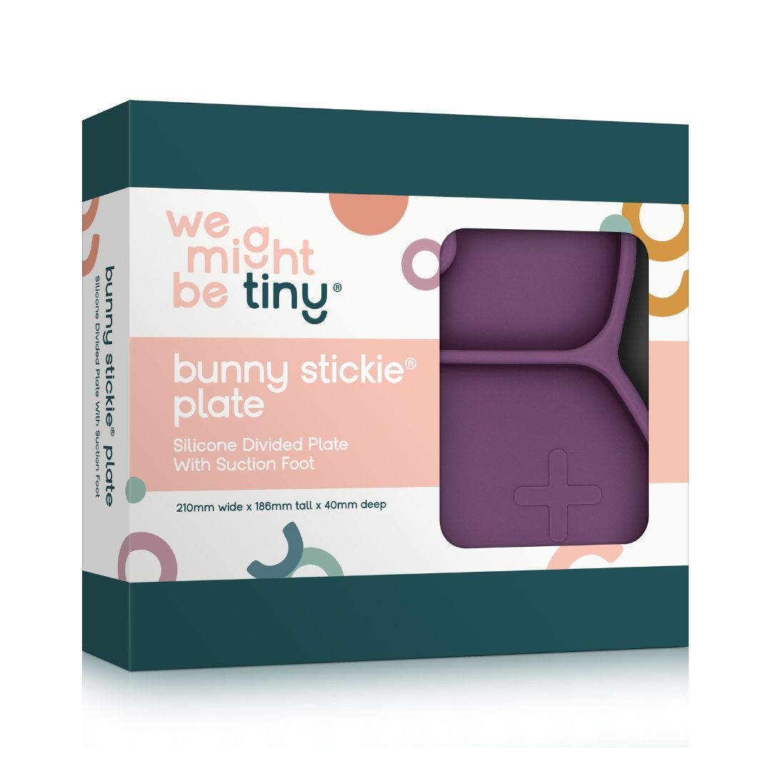 Bunny Stickie® Plate - Plum