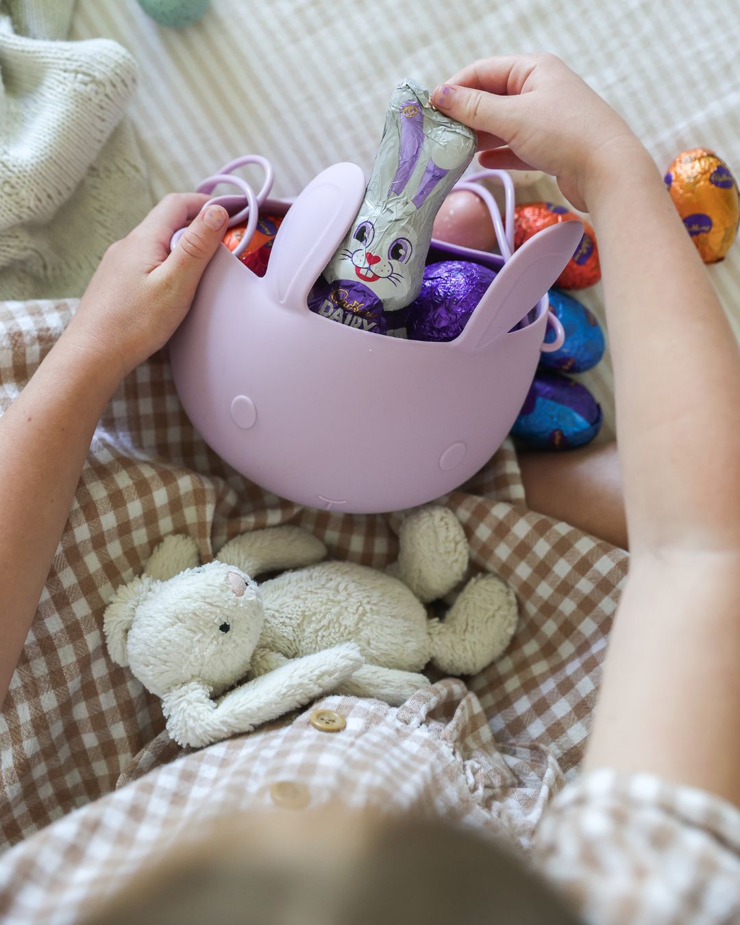 Easter Bunny Basket - Lilac