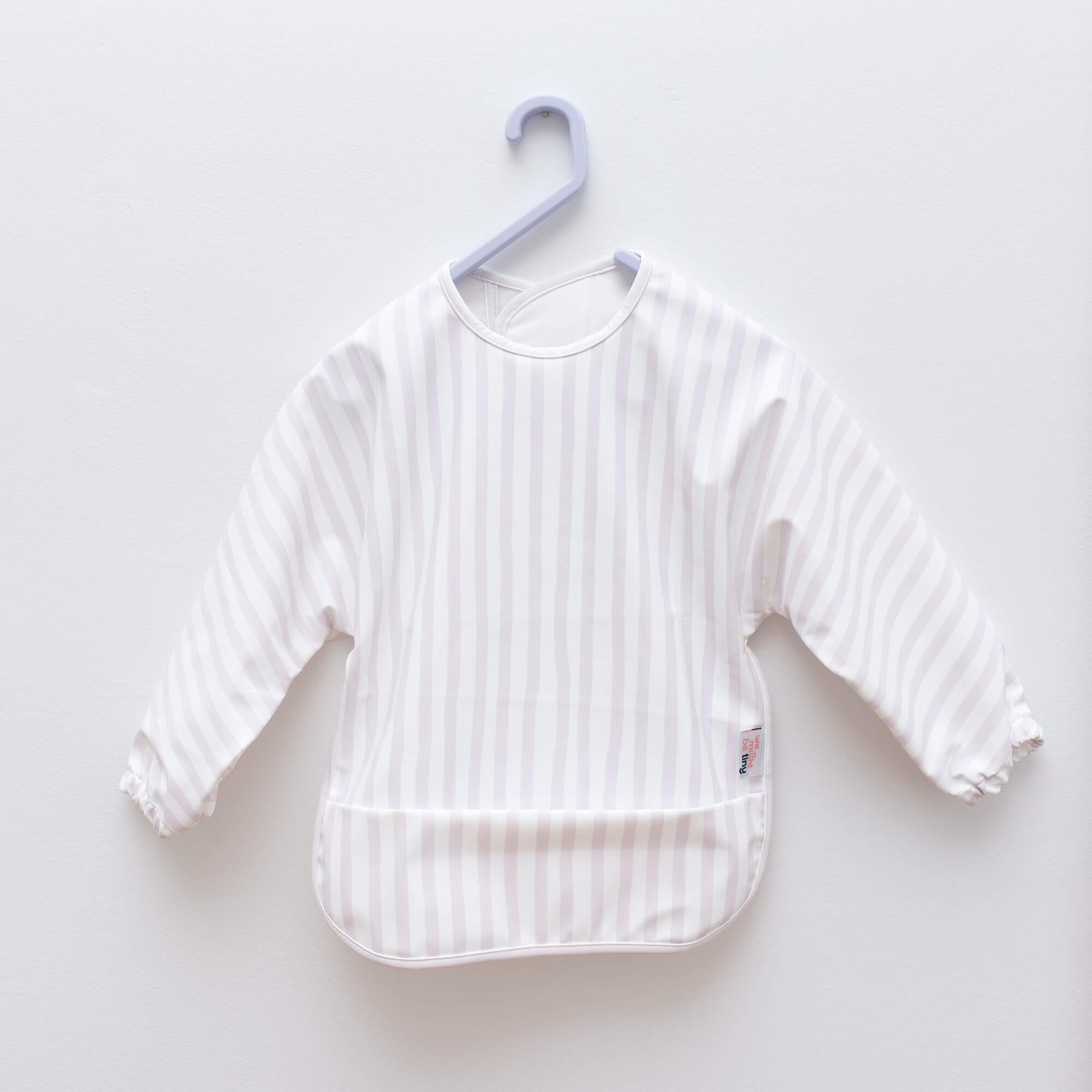 Messie Smock Bib – Lilac Stripe (Baby & Toddler)