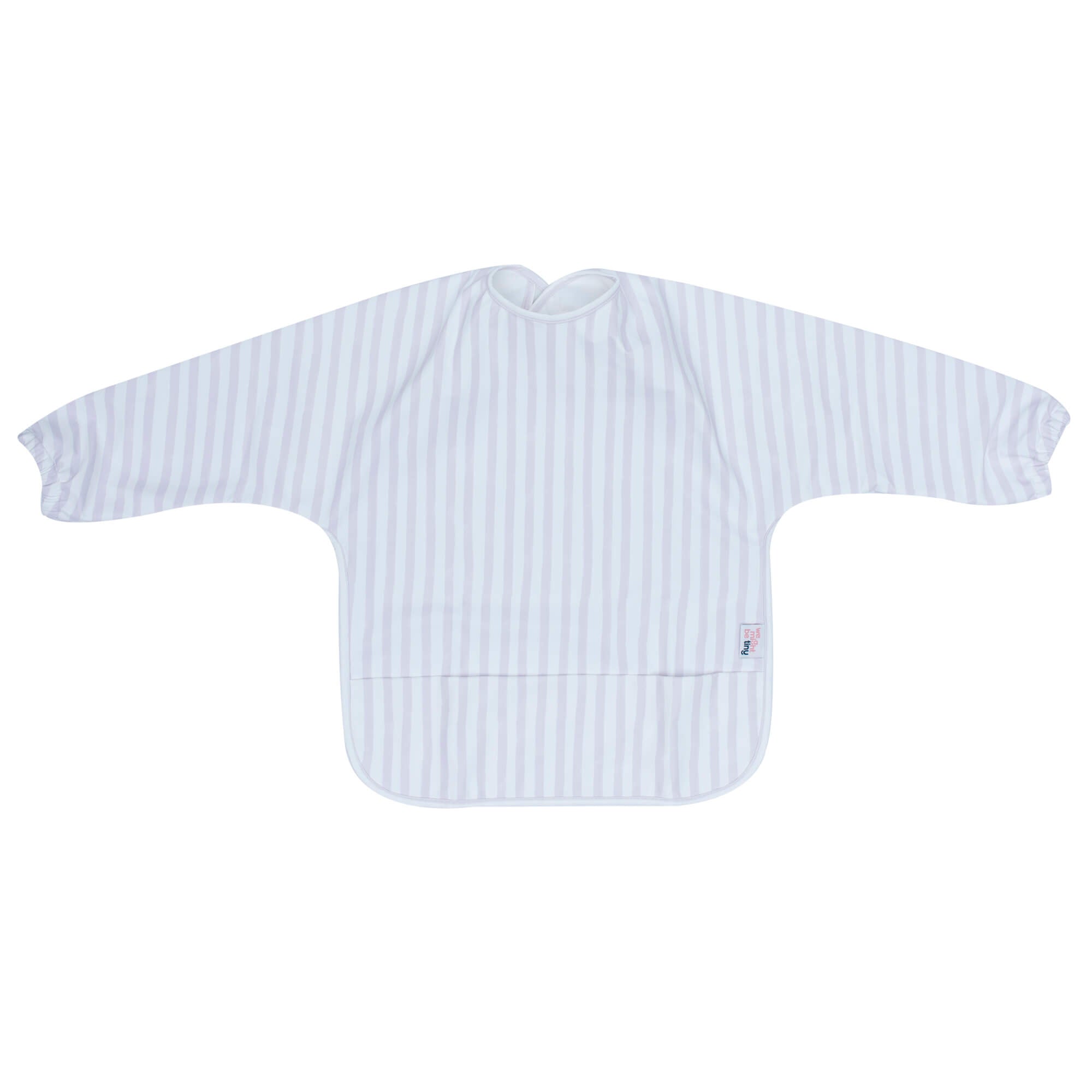 Messie Smock Bib – Lilac Stripe (Baby & Toddler)