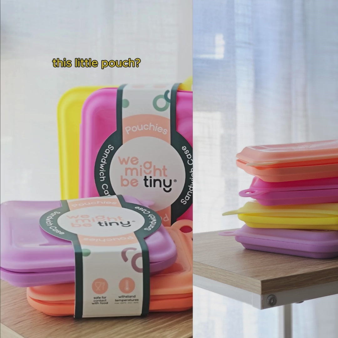 Sandwich Pouches – Purple & Tangerine