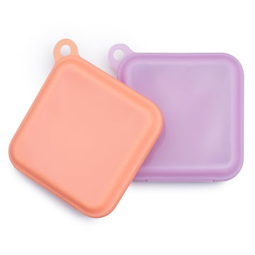 Sandwich Pouches – Purple & Tangerine
