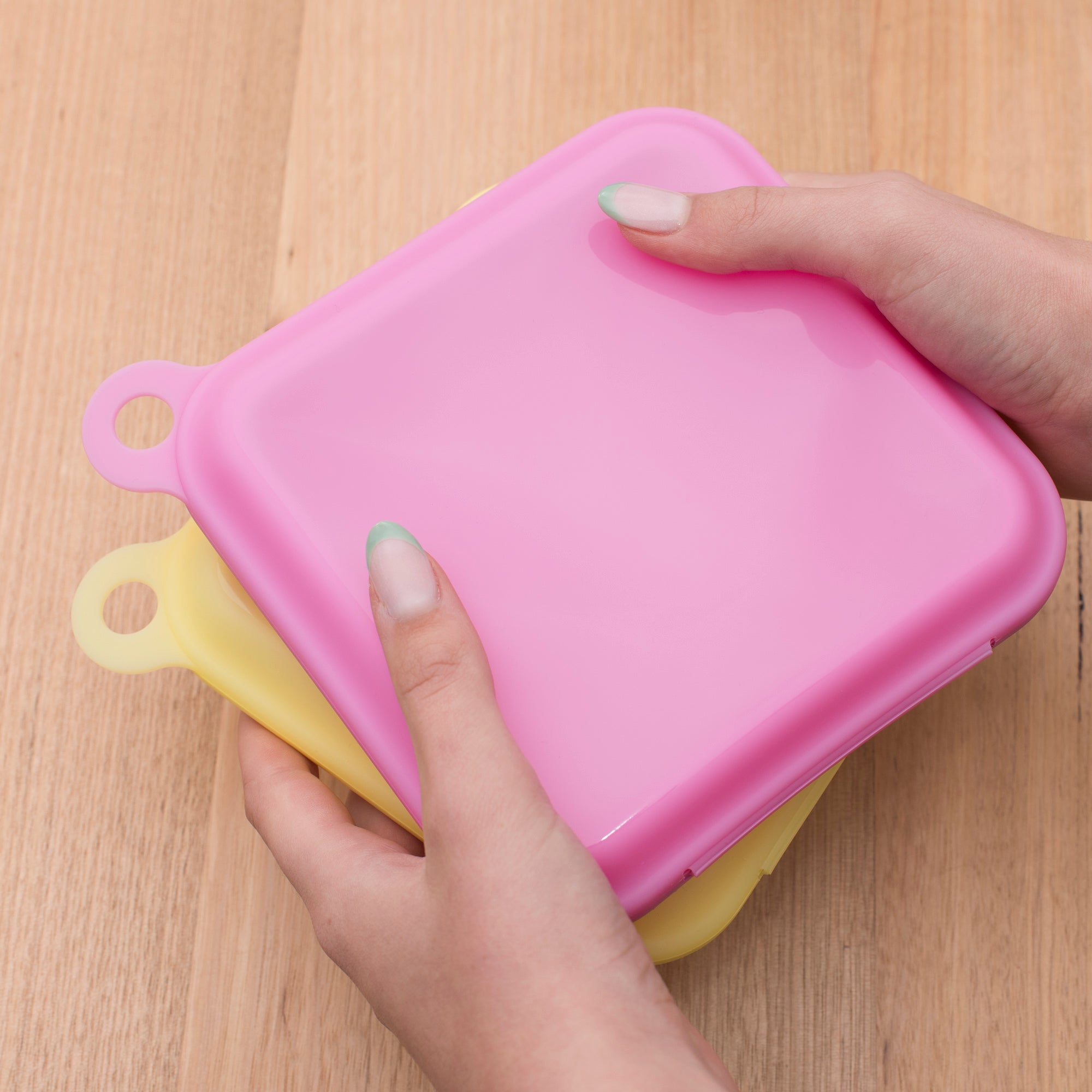 Sandwich Pouches – Fuchsia & Lemon