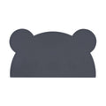Silicone bear kids placemat in the shade charcoal