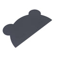 Silicone bear kids placemat in the shade charcoal