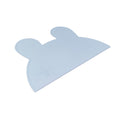 Silicone bunny kids placemat in the shade powder blue.