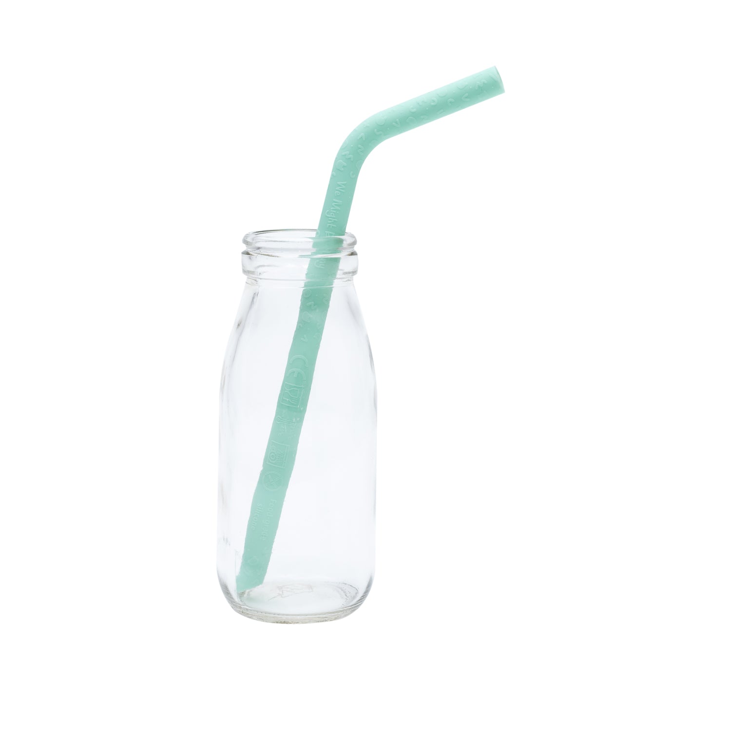 Silicone straw in mint