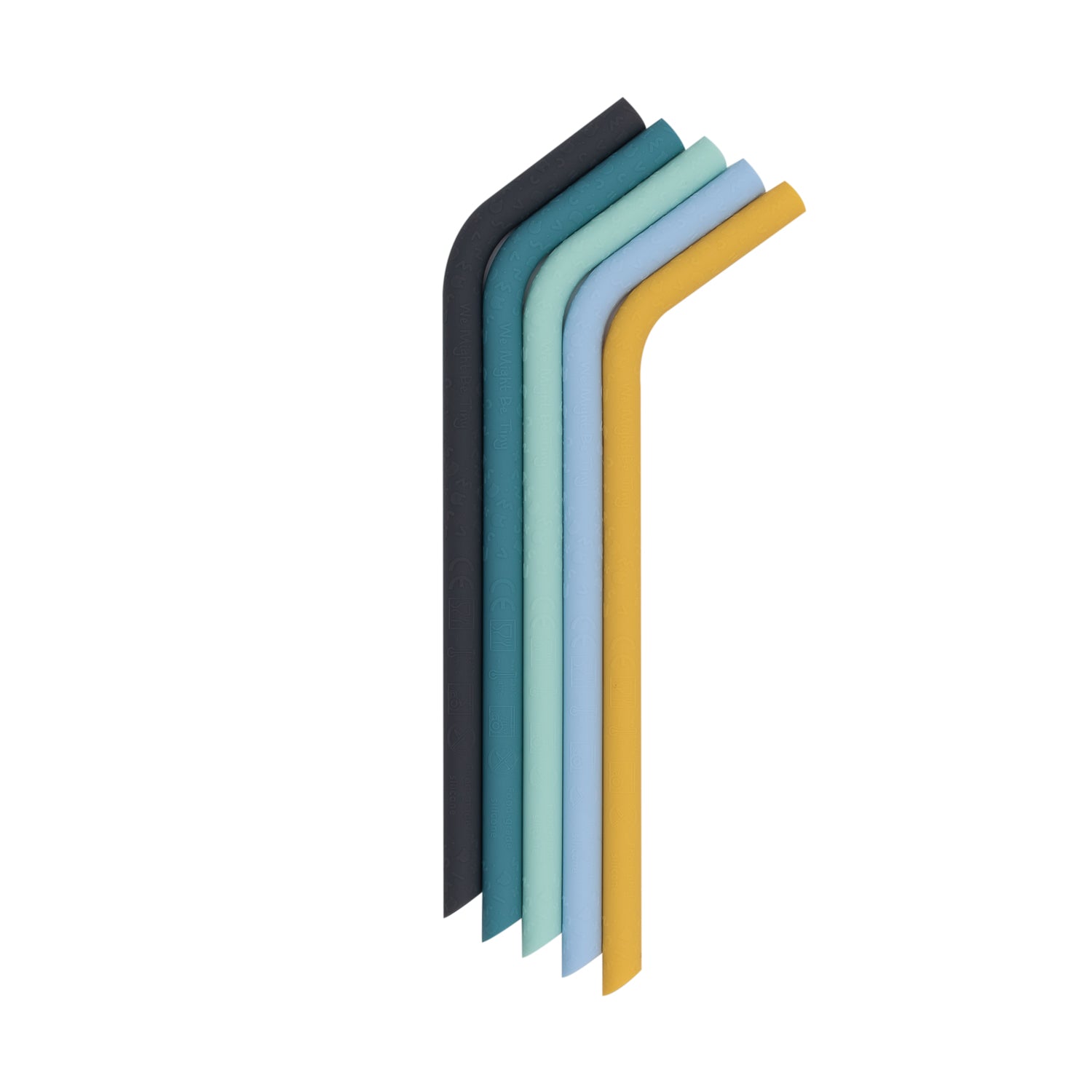Silicone Bendie Straws in Sun & Sky