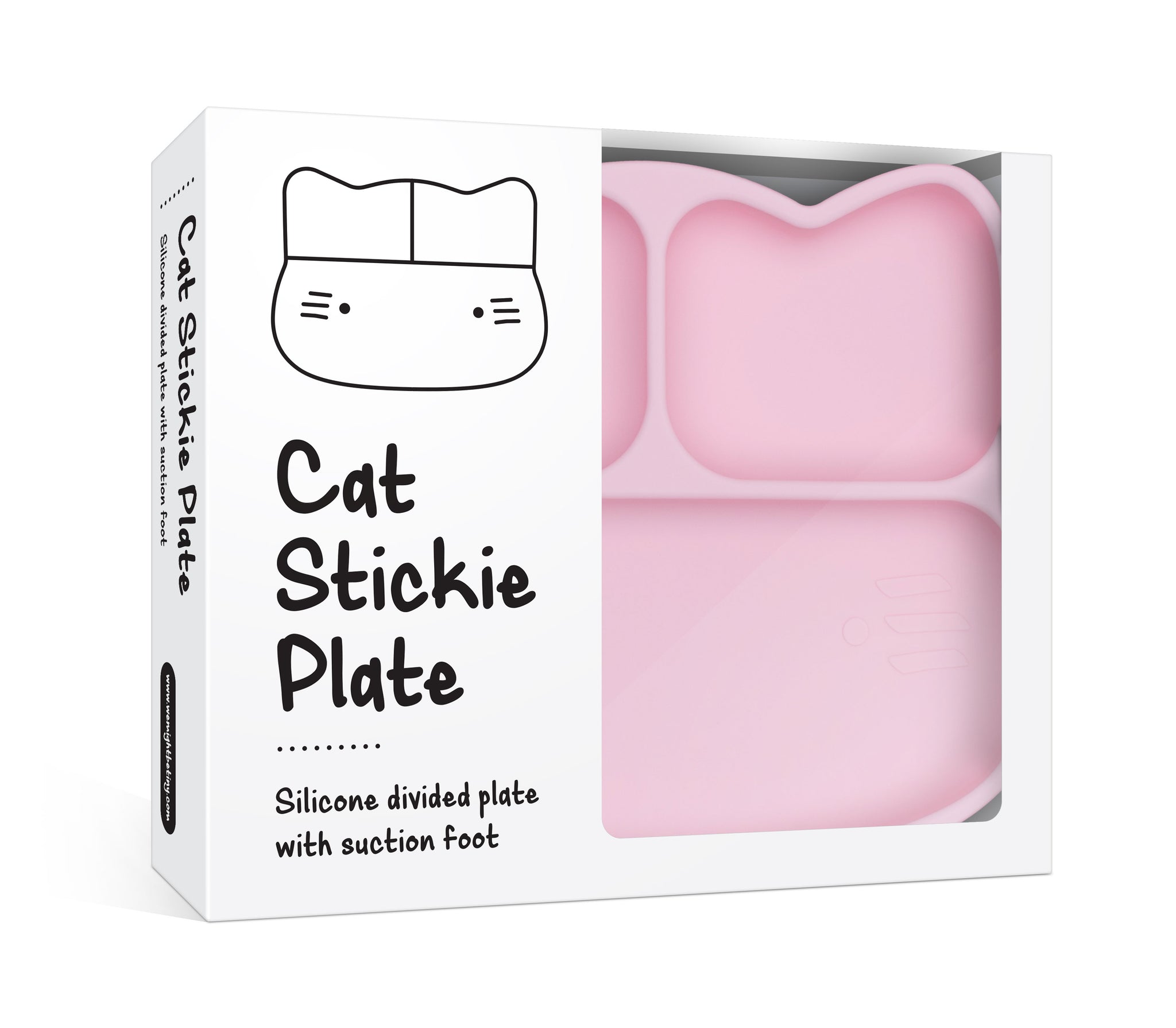 Cat Stickie® Plate - Powder Pink