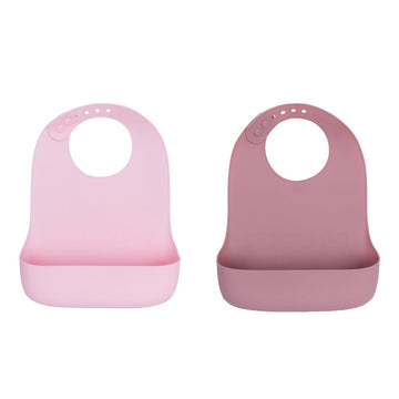 Catchie Bibs® 2.0 - Dusty Rose & Powder Pink (clearance)