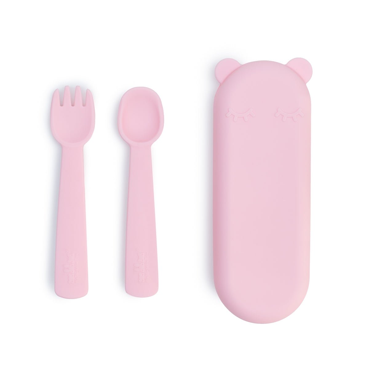 Feedie® Fork & Spoon Set - Powder Pink