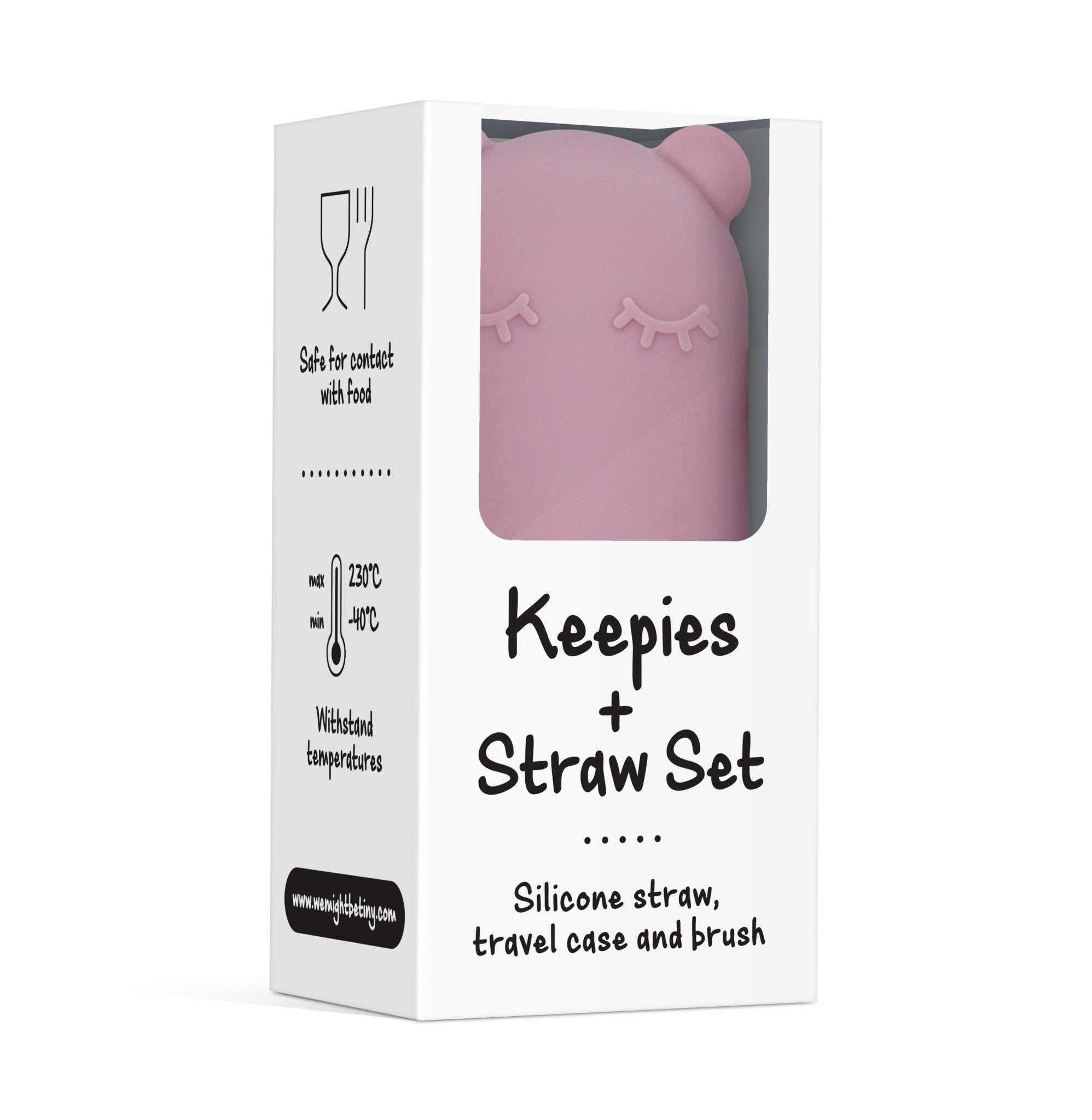 Keepie + Straw Set - Dusty Rose