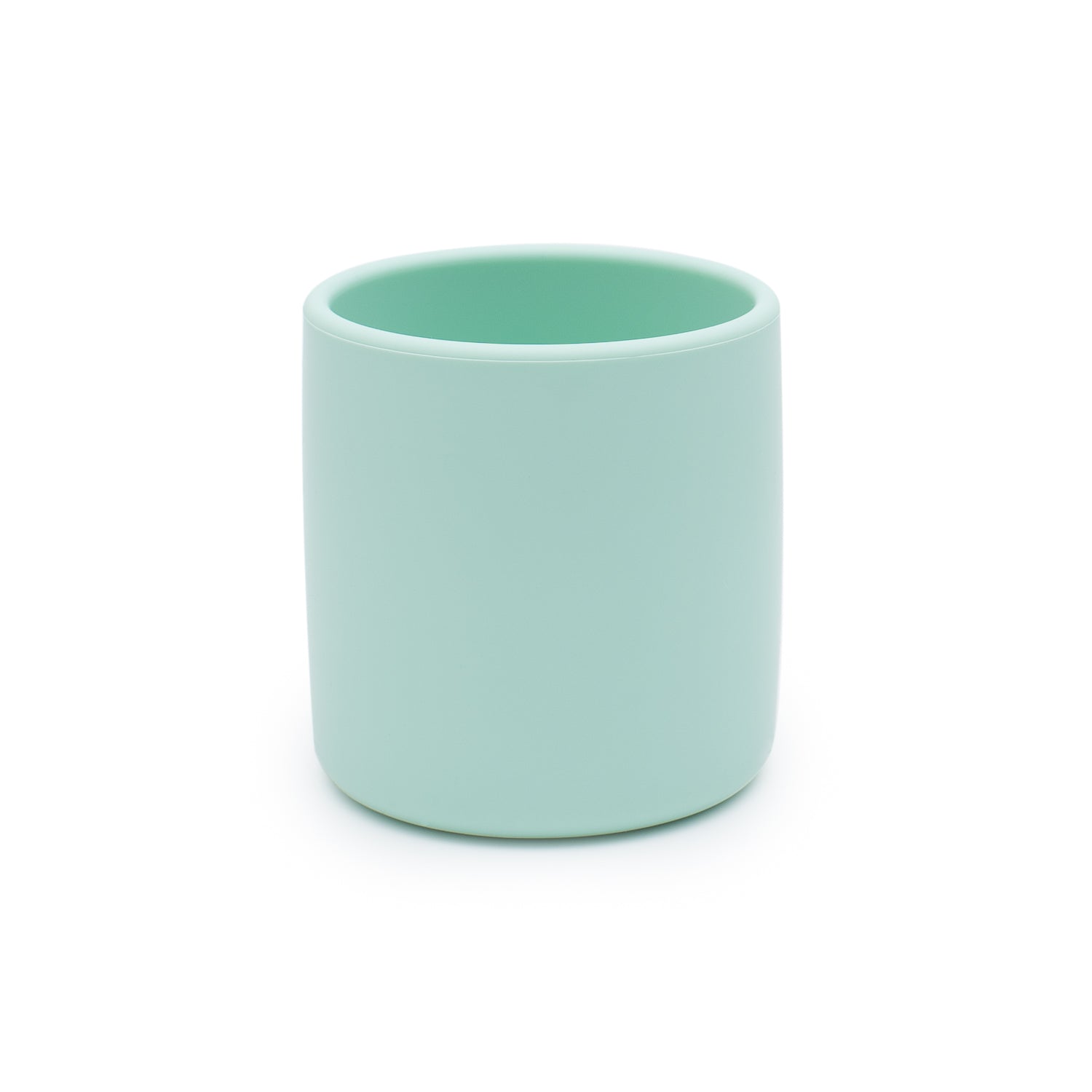Mint green silicone grip cup