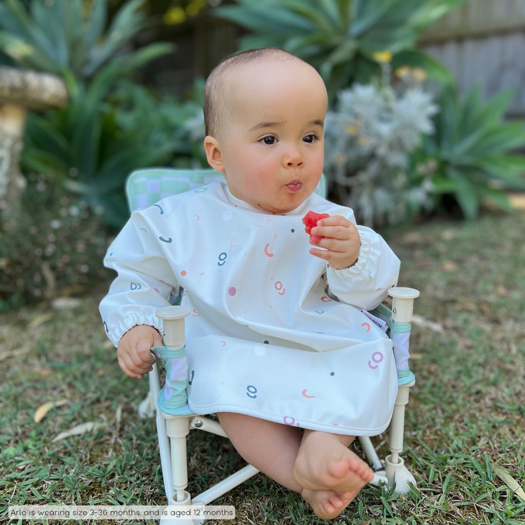 Messie Smock Bib – Tiny Arches (Baby & Toddler)