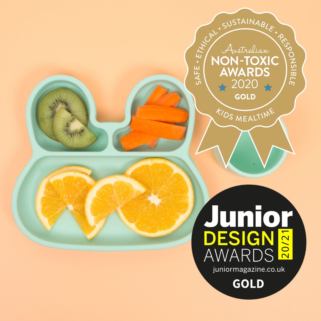 Bunny Stickie Plate - Mint