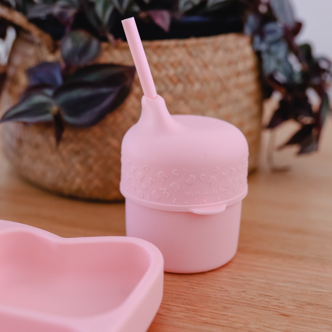 Sippie Lid  (+ Mini Straw) - Powder Pink