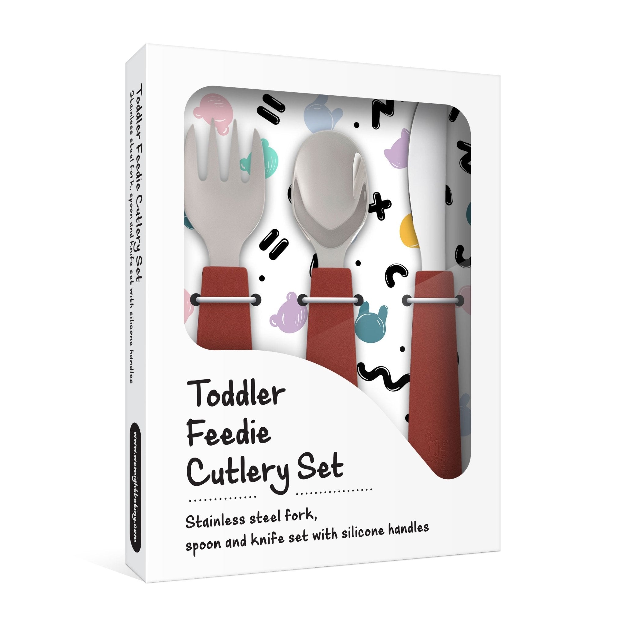 Toddler Feedie® Cutlery Set - Rust