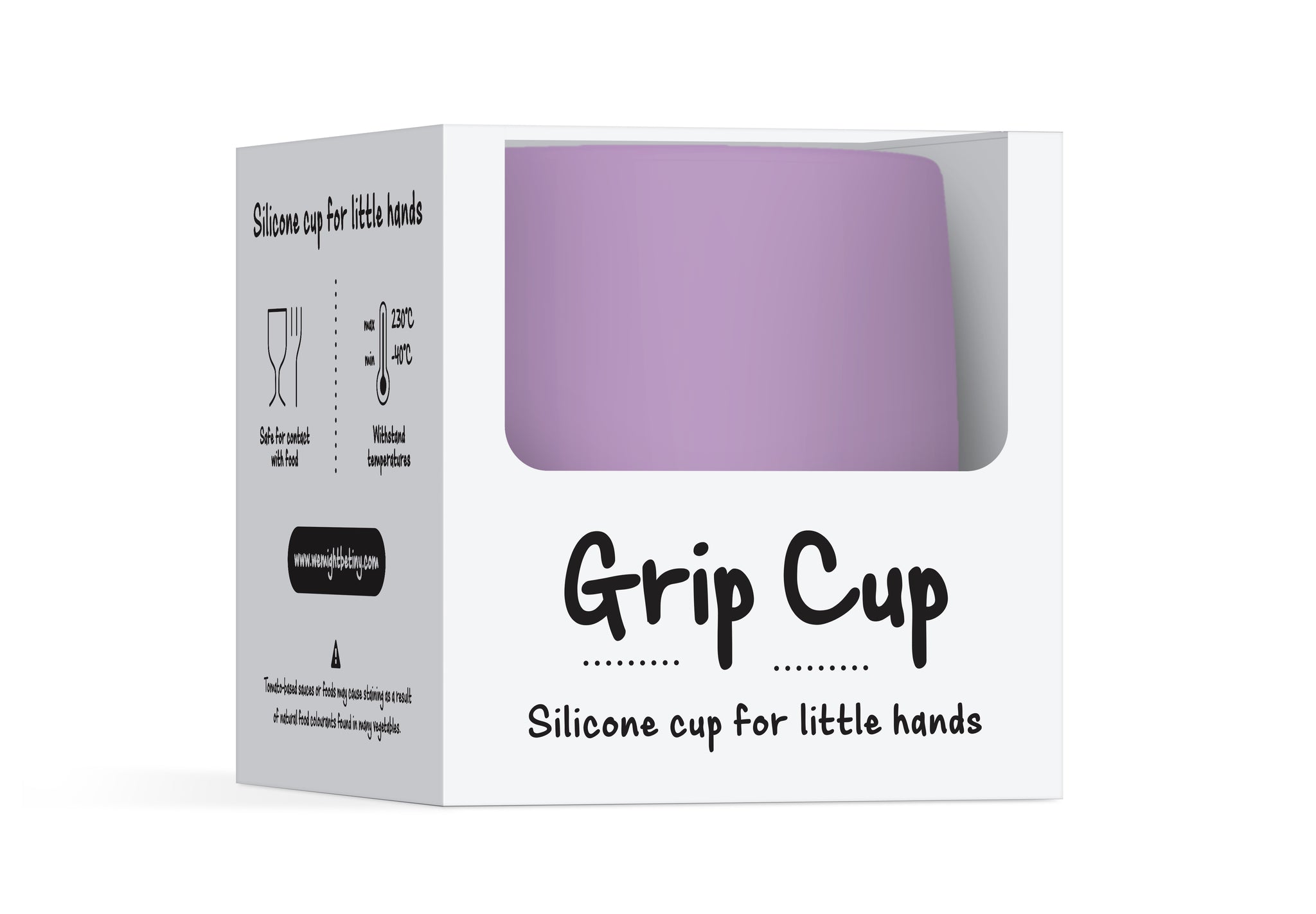 Packaging of Grip Cup in Lilac