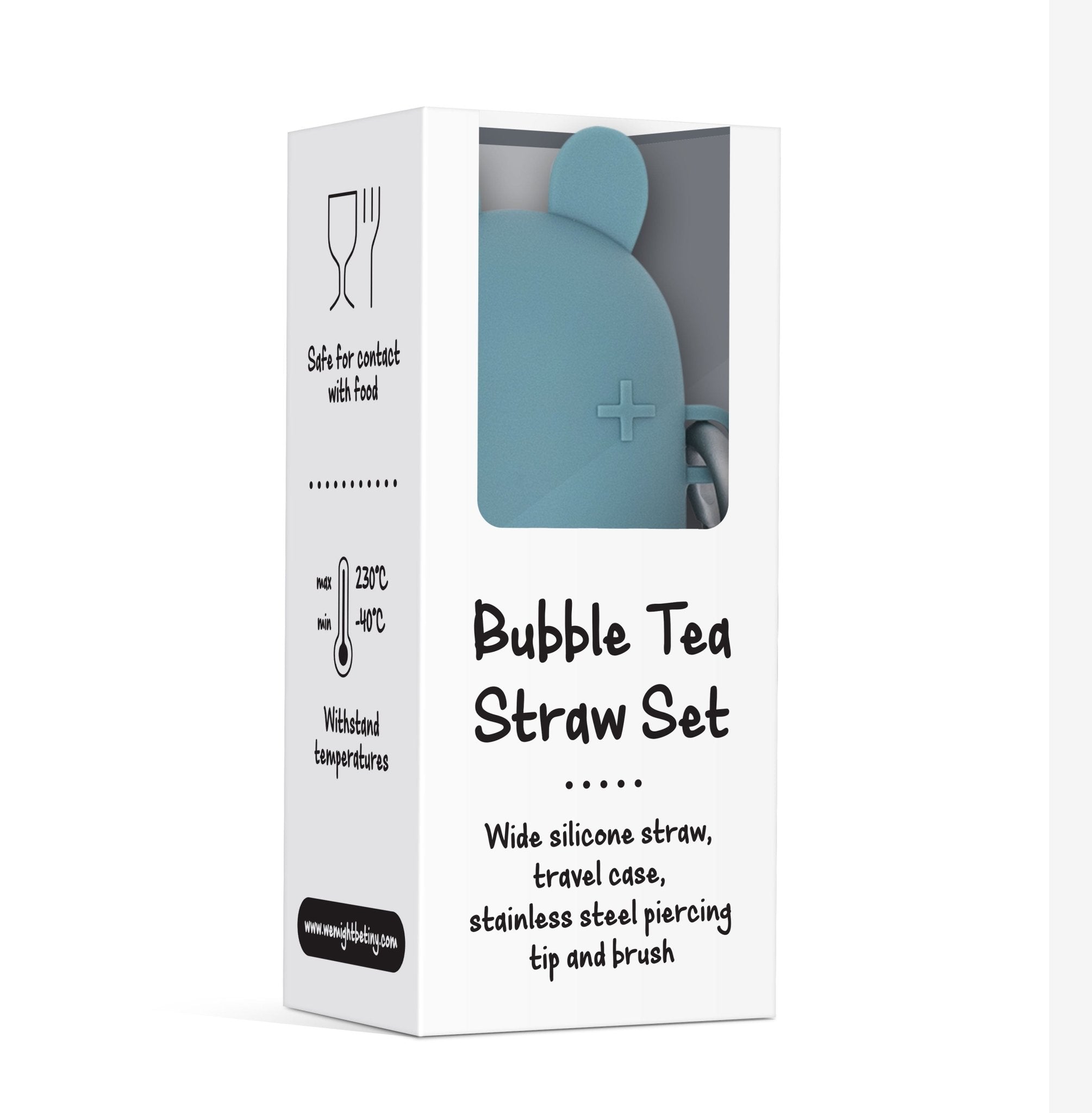 Keepie + Bubble Tea Straw Set - Blue Dusk