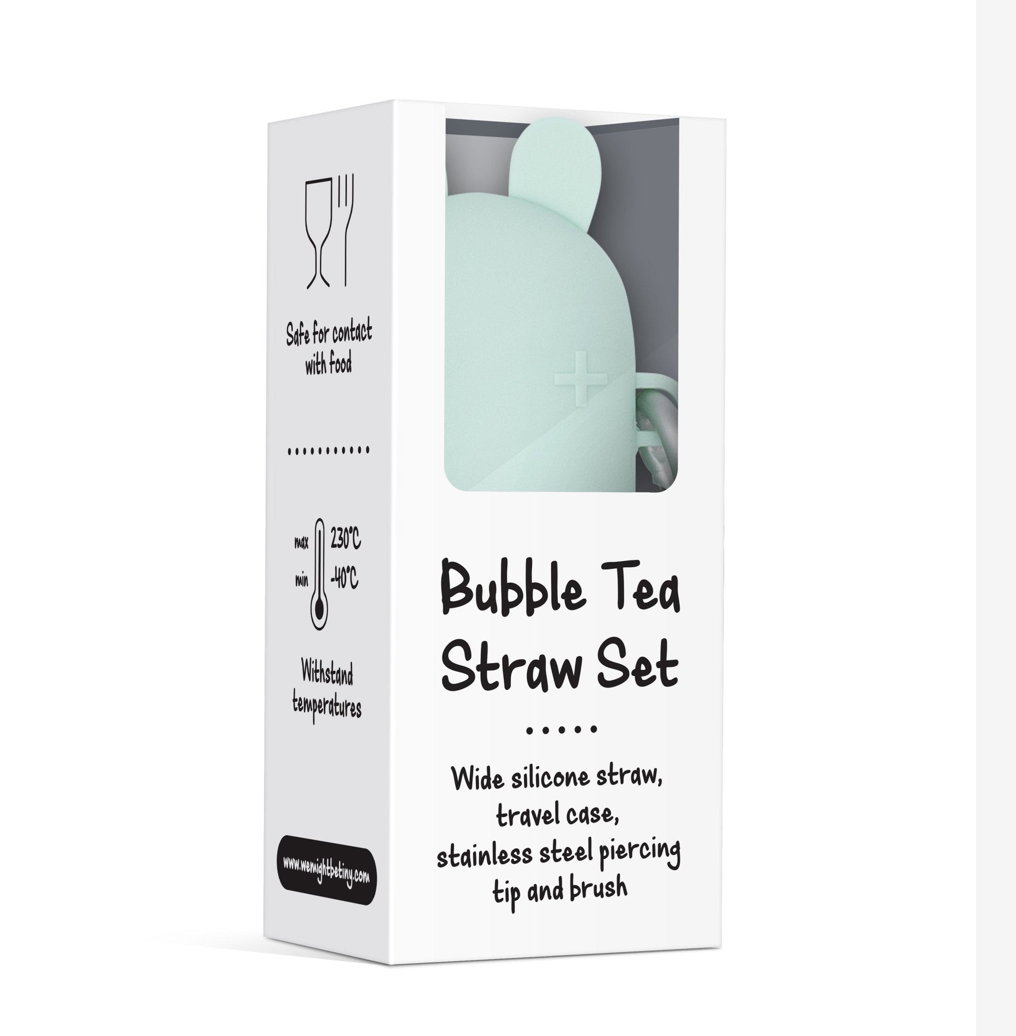 Keepie + Bubble Tea Straw Set - Mint