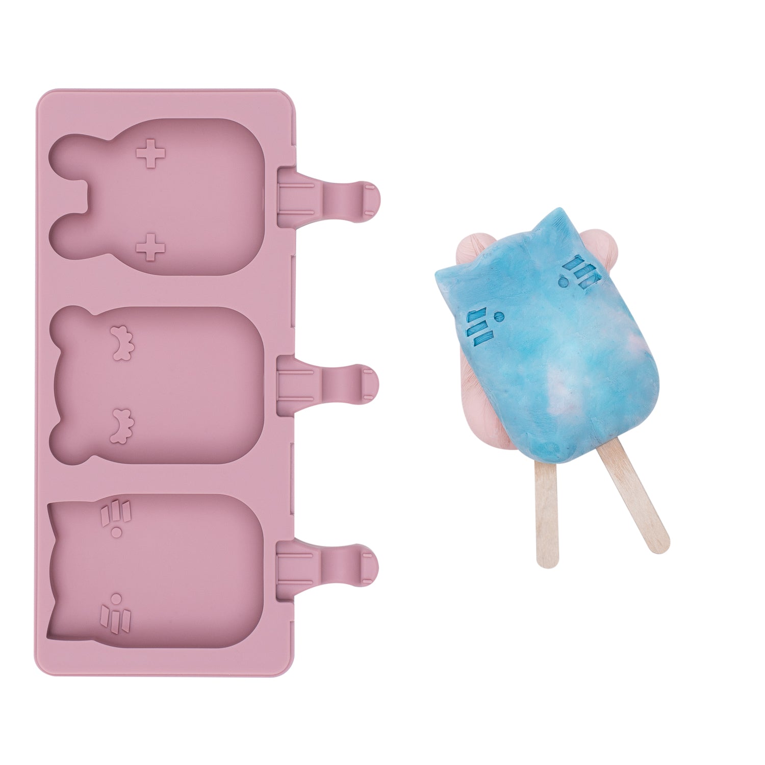 Icy Pole Mould in Dusty Rose