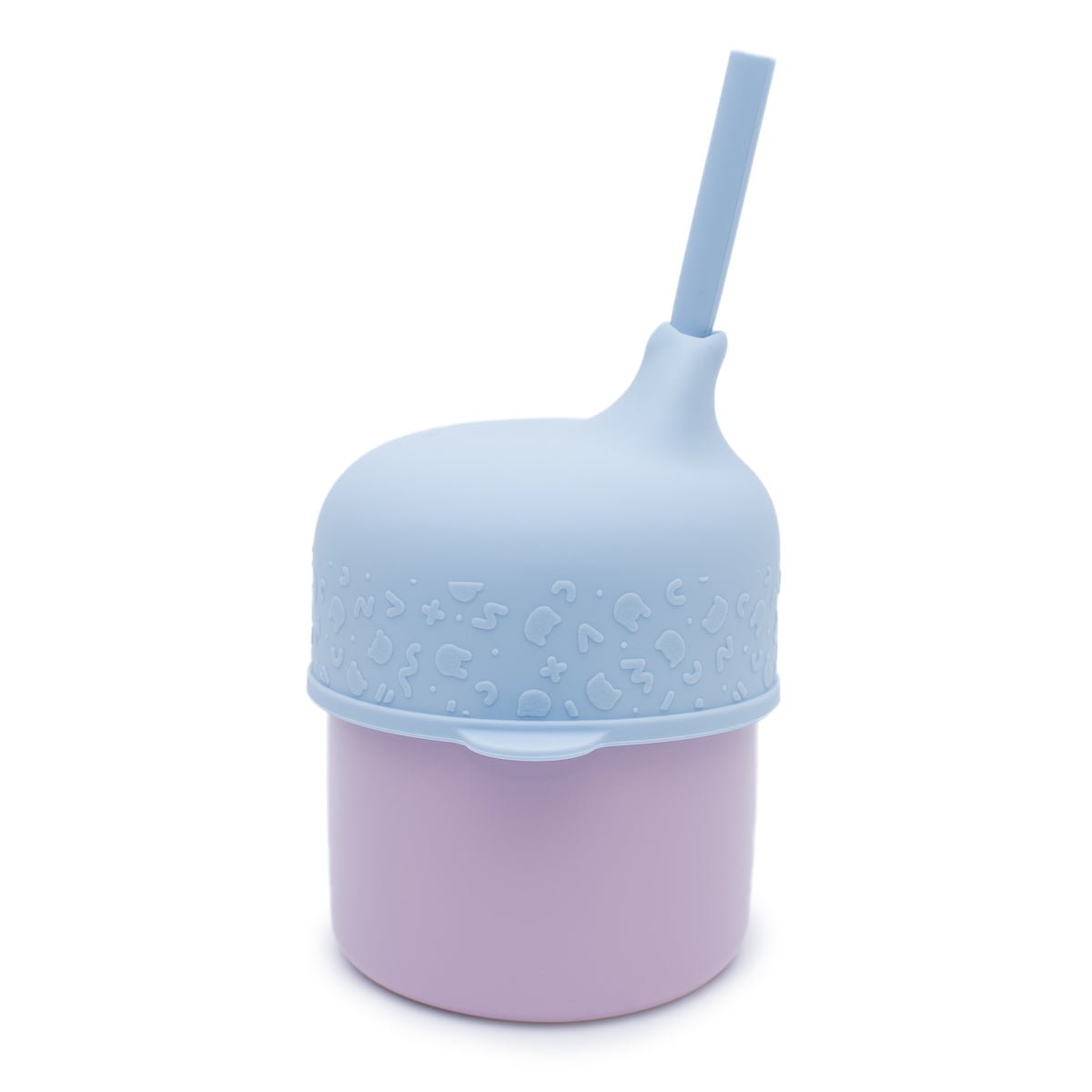 The Sippie Lid - The No-Spill Sippy Cup Lid with Straw in Powder Blue