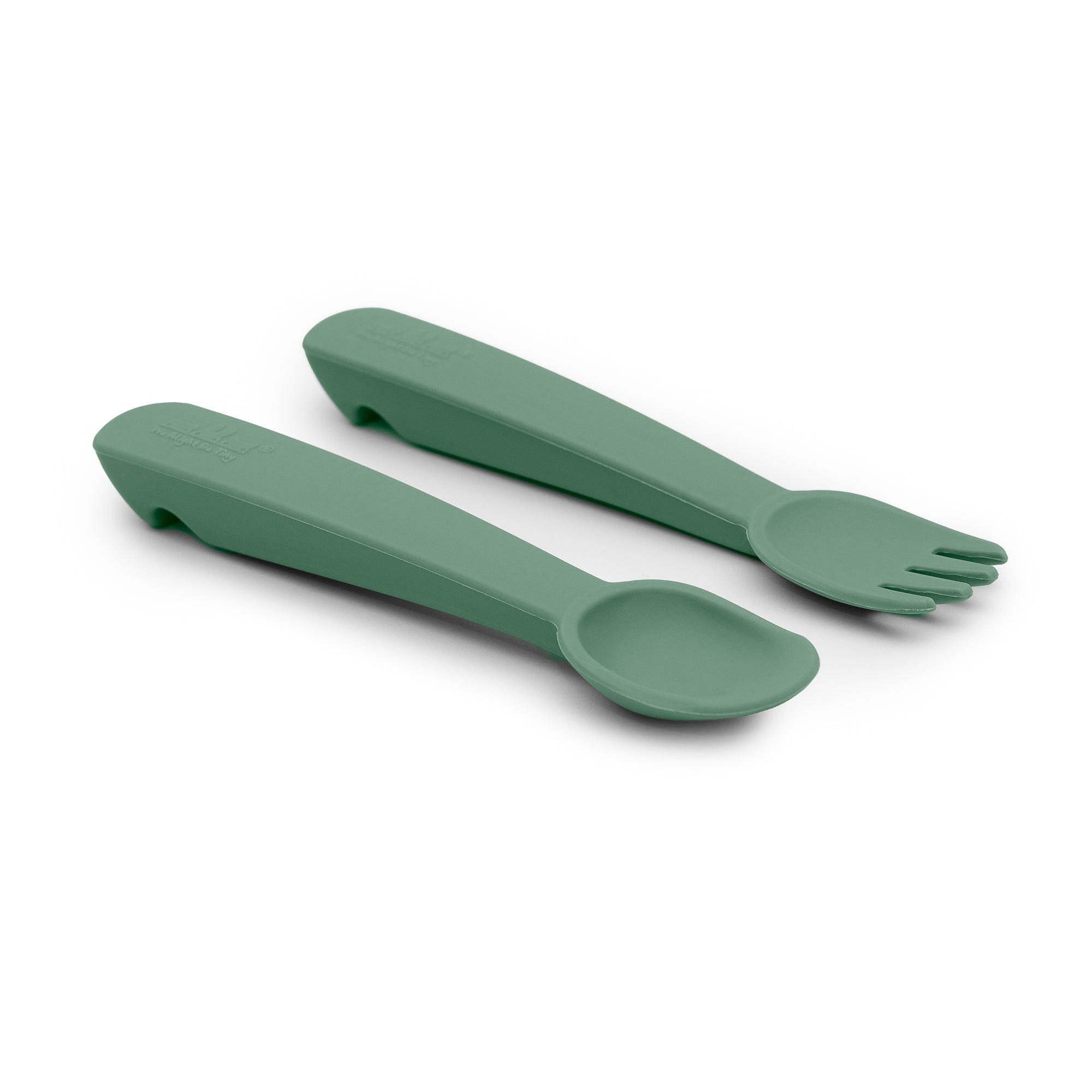 Feedie® Fork & Spoon Set - Sage