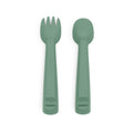 baby spoon fork silicone sage back